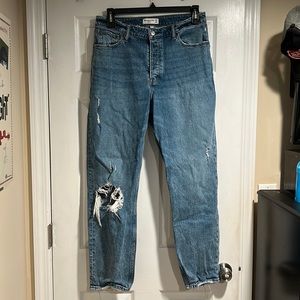 Abercrombie The Dad High Rise Curve Love Jeans